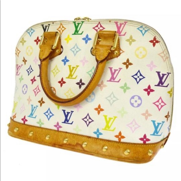 COPY - Louis Vuitton multicolor Murakami Satchel Alma - Picture 16 of 16